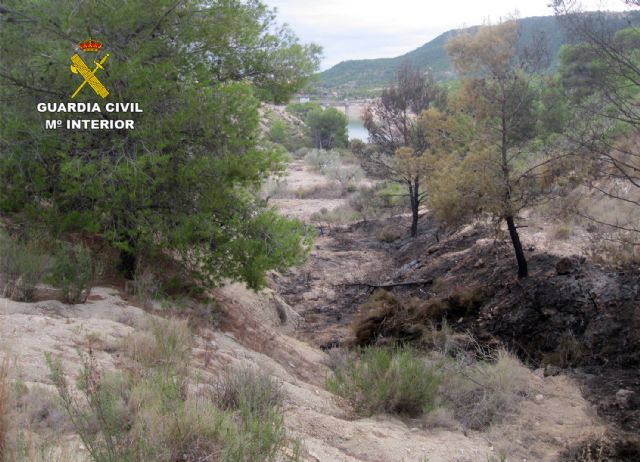 La Guardia Civil esclarece un incendio forestal ocurrido en Ojós con la investigación de un agricultor